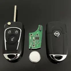 Alternative view of für OPEL 3 Tasten Schlüsselgehäuse mit Elektronik + Batterie Vectra Zafira Signum Corsa Merida Mokka Adam Astra Combo