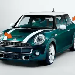MINI Cooper Emblem 115mm schwarz glänzend Logo Schild METALL Motorhaube Heckdeckel Klappe