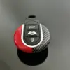 für MINI Schlüssel Anhänger Schutzring Copper CARBON/ROT Schlüsselkappe Schlüsselschutz F56 F55 F54 F60 Cabrio F57
