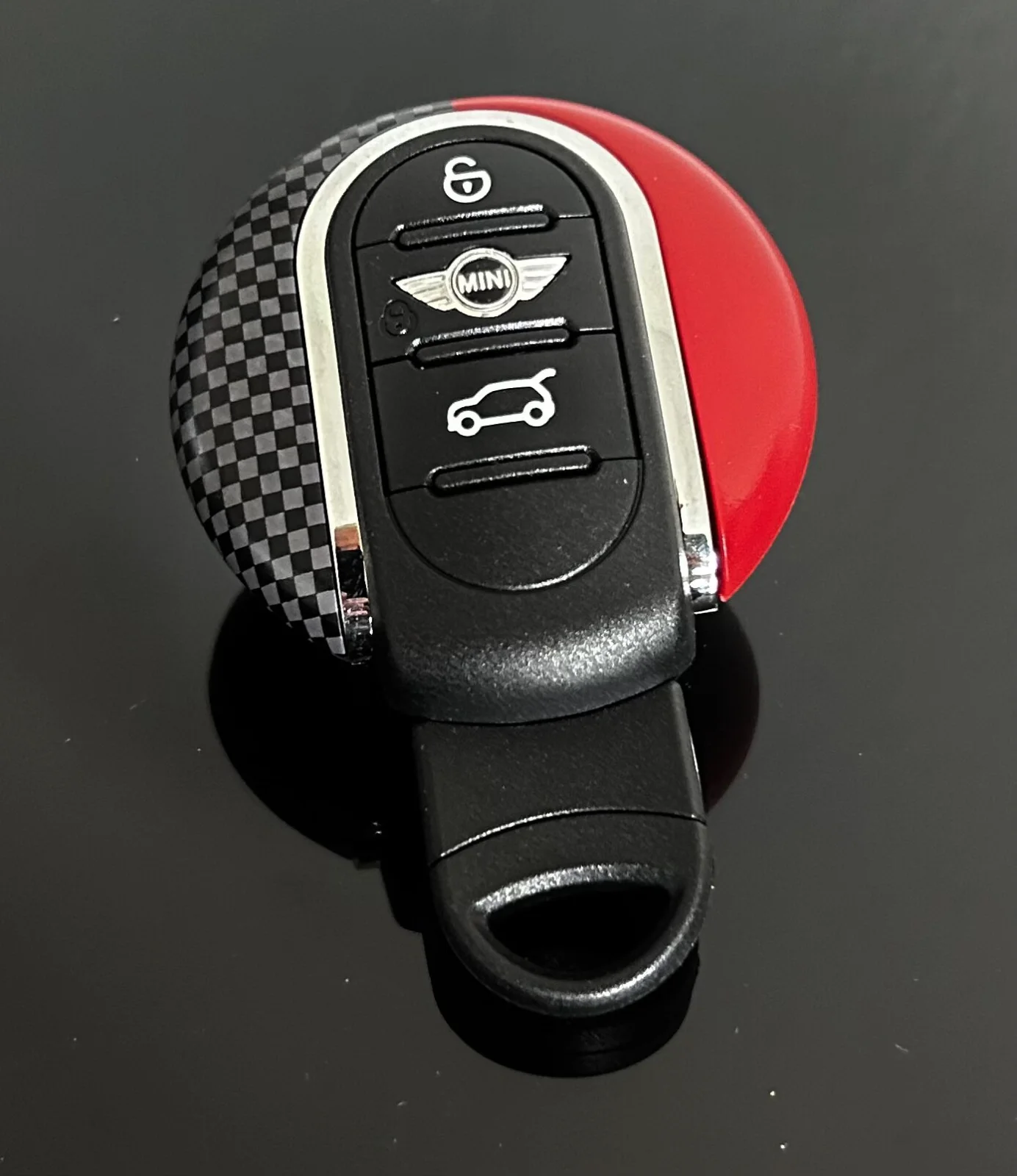 MINI original Schlüsselgehäuse + Emblem Copper CARBON Schlüssel Rohling Ersatzschlüssel F56 F55 F54 F60 Cabrio F57 + weitere Modelle – Bild 9