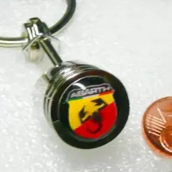 NEU 1x für Fiat ABARTH Schlüsselanhänger Motorkolben Tributo 595 695 Keychain Ring – Bild 3