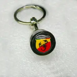 NEU 1x für Fiat ABARTH Schlüsselanhänger Tributo 595 695 Keychain Ring
