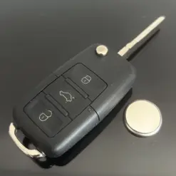 NEU 1x SEAT Funkschlüssel incl. Batterie 3-Tasten Autoschlüssel Fahrzeug Schlüssel Fernbedienung – Bild 2