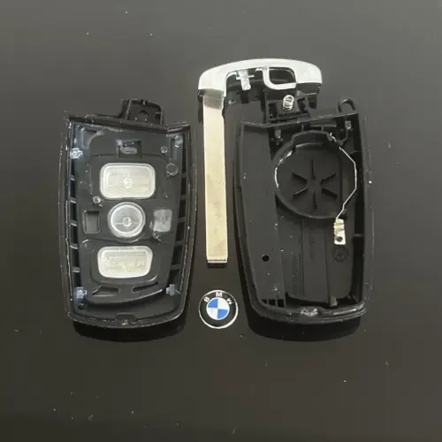 Alternative view of NEU blau Schlüssel Gehäuse 4 Tasten LOGO BMW METALL 1 3 5 7 F Serie X5 X6 F20 F22 F30