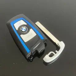 NEU blau Schlüssel Gehäuse 4 Tasten LOGO BMW METALL 1 3 5 7 F Serie X5 X6 F20 F22 F30 – Bild 5