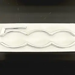 Alternative view of NEU original Abarth Fiat 500 Metall 7cm Emblem Logo Schriftzug Patch Schild