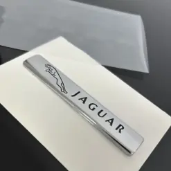 neu ORIGINAL Jaguar Emblem 93mm Chrom Logo Schild in METALL Aufkleber – Bild 3