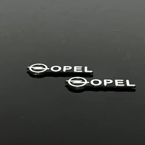 Alternative view of OPEL 3D Aluschild 30x8mm Lenkrad Amatur Spiegel Aufkleber SPEAKER Logo Emblem