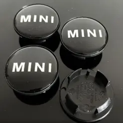original 4x 54/45mm für MINI schwarz glänzend Felgendeckel Nabenkappen Rad Felgenkappen Nabendeckel Kappe 3613-1171069 – Bild 2