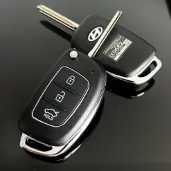 ORIGINAL Hyundai Schlüsselgehäuse + Emblem Funk Fernbedienung Autoschlüssel KFZ Solaris ELANTRA Santa Fe i10 i20 i30 i35 i40 IX35 IX45 – Bild 4