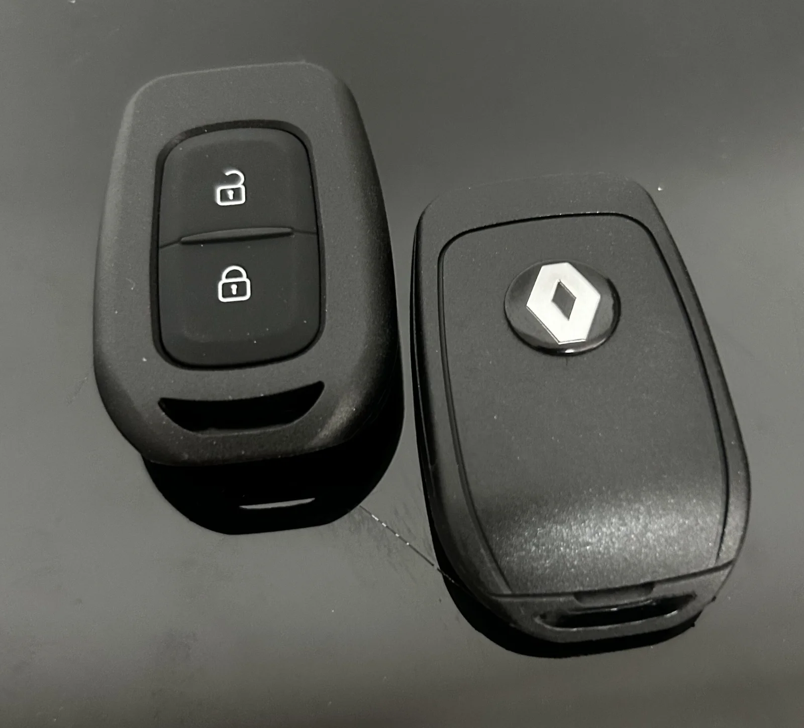 RENAULT original 2 Tasten Auto Schlüssel Gehäuse + EMBLEM Logo Fernbedienung Duster Sandero Logan Clio Captur Laguna Scenic