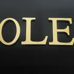ROLEX Schriftzug 50x10cm Gold Buchstaben selbstklebend sehr selten
