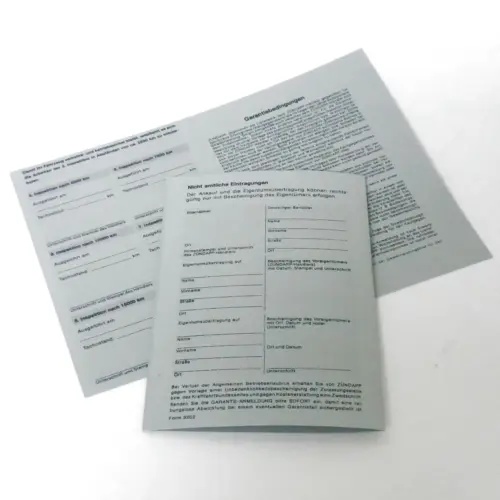 1 x Zündapp Inspektion Service Brief Garantie Betrieb Schein – Bild 4
