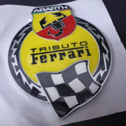 1x Abarth Tributo 595 ORIGINAL Emblem NEU Logo Schritzug 735524380 – Ansicht 5