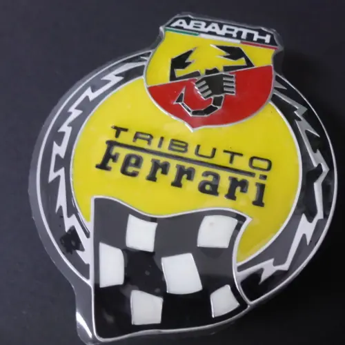 1x Abarth Tributo 595 ORIGINAL Emblem NEU Logo Schritzug 735524380