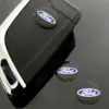 1x FORD Aufkleber Schlüssellogo 16mm RUND ALU Emblem Schriftzug selbstklebend Logo schwarz/blau