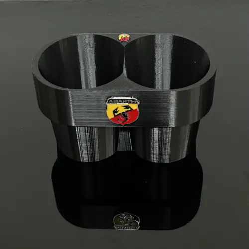 1x für Fiat ABARTH 500 Einsatz für Getränkehalter Cupholder Dosenhalter Flaschenhalter Abdeckung Getränkeständer Halterung