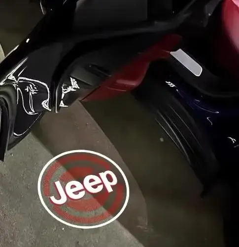 2x NEU für den JEEP Ghost Shadow Light 2x LED Türlicht Projektoren Lampen Beleuchtung – Bild 3