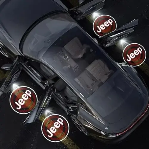 2x NEU für den JEEP Ghost Shadow Light 2x LED Türlicht Projektoren Lampen Beleuchtung – Bild 4