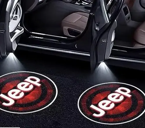 2x NEU für den JEEP Ghost Shadow Light 2x LED Türlicht Projektoren Lampen Beleuchtung – Bild 5