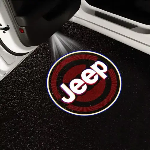 2x NEU für den JEEP Ghost Shadow Light 2x LED Türlicht Projektoren Lampen Beleuchtung