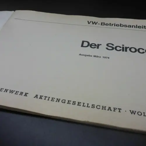 Der Scirocco VW Bedienungsanleitung Betriebsanleitung 3/1974 1.Auflage 400565001 – Bild 4