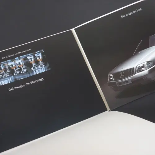 Die SL-Klasse 1989 von Mercedes Benz Personenwagen Prospekt Katalog Broschüre – Bild 5