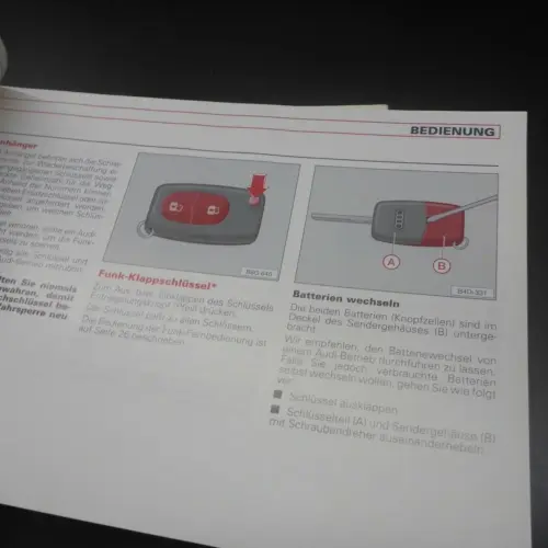 für Audi A3 8L 1997 BEDIENUNGSANLEITUNG Betriebsanleitung original 9815618L000 – Bild 5