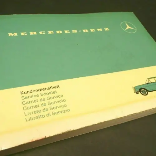 Mercedes Benz W115/8 Wartungspläne Serviceheft Inspektionsheft Kundendienstheft
