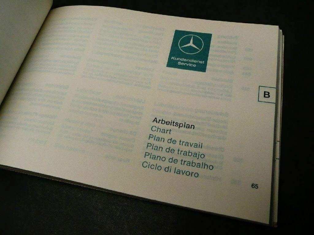 Mercedes Benz W115/8 Wartungspläne Serviceheft Inspektionsheft Kundendienstheft – Bild 8