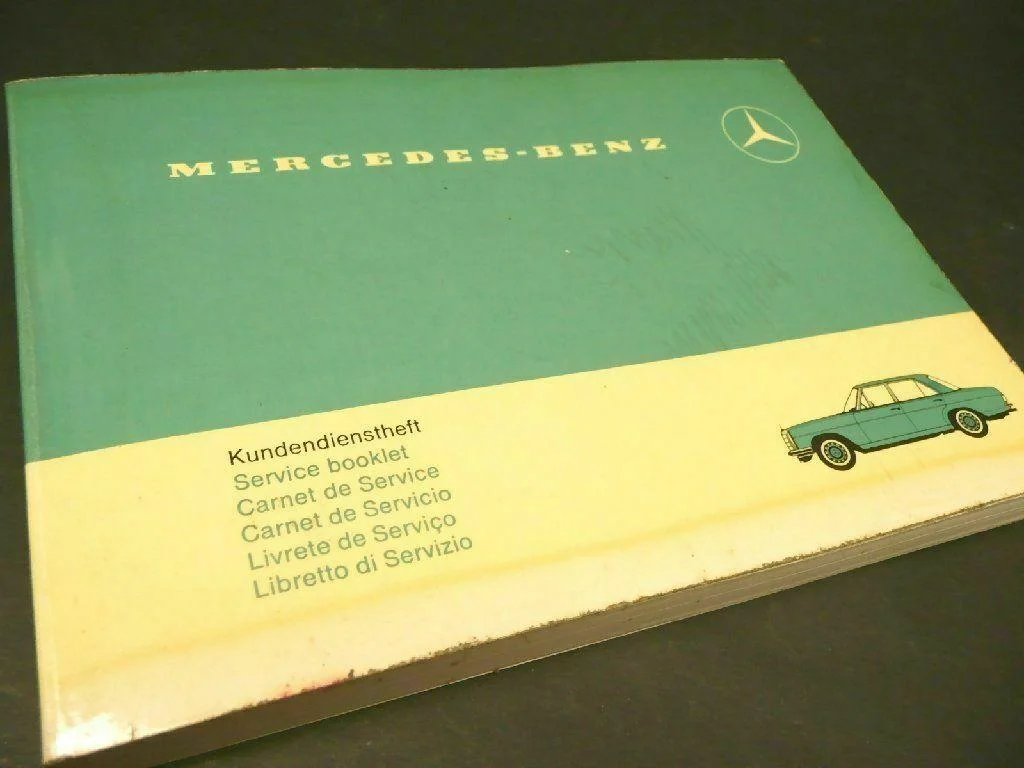 Mercedes Benz W115/8 Wartungspläne Serviceheft Inspektionsheft Kundendienstheft