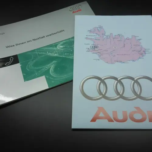 ORIGINAL  Audi 9715698A000 8/96 UNTERWEGS mit Tips und LANDKARTE A2 A3 A4 A6 A8