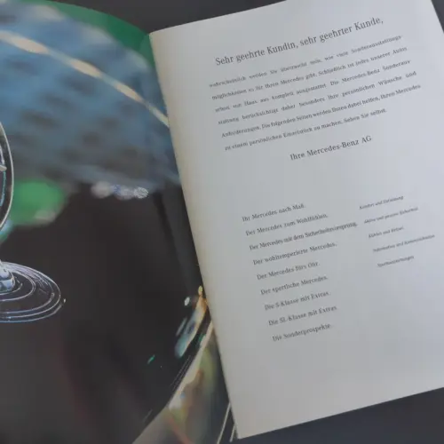 Sonderausstattung 12/1995 Mercedes Benz Personenwagen Prospekt Katalog Broschüre – Bild 3