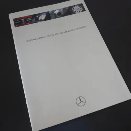 Sonderausstattung 12/1995 Mercedes Benz Personenwagen Prospekt Katalog Broschüre